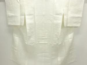 アンティーク　本麻透かし織　流水に撫子模様長襦袢